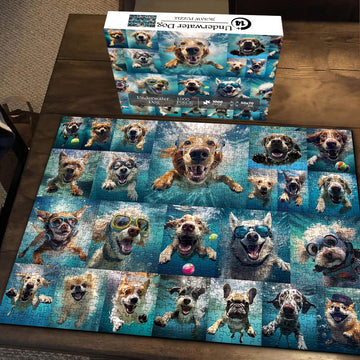 Puzzle cani da gioco subacqueo 1000 pezzi